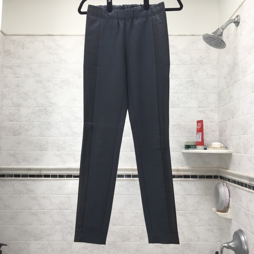 Club Monaco Teal Leather Jeggings